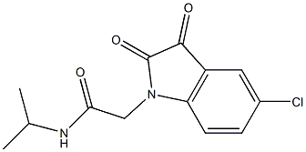 2-(5-chloro-2,3-dioxo-2,3-dihydro-1H-indol-1-yl)-N-(propan-2-yl)acetamide Struktur