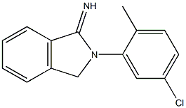 2-(5-chloro-2-methylphenyl)-2,3-dihydro-1H-isoindol-1-imine Struktur