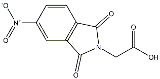 2-(5-nitro-1,3-dioxo-2,3-dihydro-1H-isoindol-2-yl)acetic acid Struktur