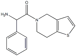 2-(6,7-dihydrothieno[3,2-c]pyridin-5(4H)-yl)-2-oxo-1-phenylethanamine Struktur