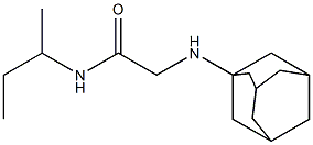 2-(adamantan-1-ylamino)-N-(butan-2-yl)acetamide Struktur