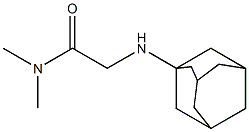 2-(adamantan-1-ylamino)-N,N-dimethylacetamide Struktur