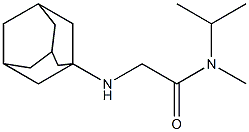 2-(adamantan-1-ylamino)-N-methyl-N-(propan-2-yl)acetamide Struktur