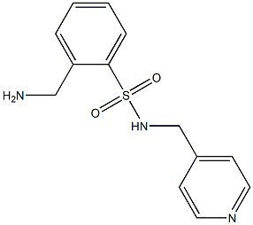 2-(aminomethyl)-N-(pyridin-4-ylmethyl)benzene-1-sulfonamide Struktur