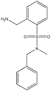 2-(aminomethyl)-N-benzyl-N-methylbenzene-1-sulfonamide Struktur