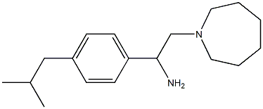 2-(azepan-1-yl)-1-[4-(2-methylpropyl)phenyl]ethan-1-amine Struktur