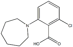 2-(azepan-1-yl)-6-chlorobenzoic acid Struktur