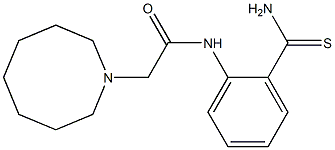 2-(azocan-1-yl)-N-(2-carbamothioylphenyl)acetamide Struktur