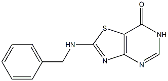 2-(benzylamino)[1,3]thiazolo[4,5-d]pyrimidin-7(6H)-one Struktur