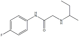 2-(butan-2-ylamino)-N-(4-fluorophenyl)acetamide Struktur