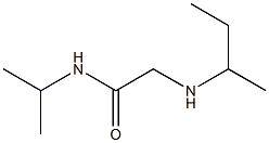 2-(butan-2-ylamino)-N-(propan-2-yl)acetamide Struktur