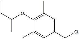 2-(butan-2-yloxy)-5-(chloromethyl)-1,3-dimethylbenzene Struktur