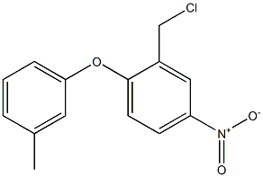 2-(chloromethyl)-1-(3-methylphenoxy)-4-nitrobenzene Struktur