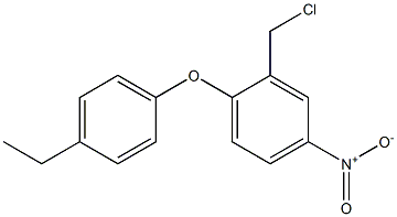 2-(chloromethyl)-1-(4-ethylphenoxy)-4-nitrobenzene Struktur