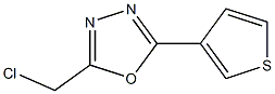 2-(chloromethyl)-5-thien-3-yl-1,3,4-oxadiazole Struktur