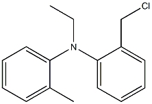 2-(chloromethyl)-N-ethyl-N-(2-methylphenyl)aniline Struktur