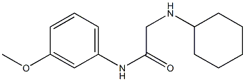 2-(cyclohexylamino)-N-(3-methoxyphenyl)acetamide Struktur