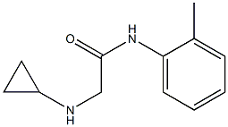 2-(cyclopropylamino)-N-(2-methylphenyl)acetamide Struktur