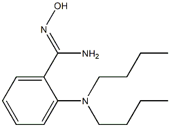 2-(dibutylamino)-N'-hydroxybenzene-1-carboximidamide Struktur