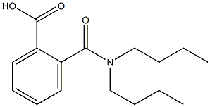 2-(dibutylcarbamoyl)benzoic acid Struktur