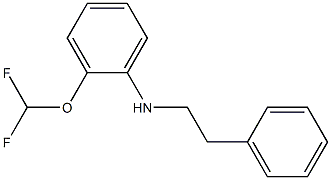 2-(difluoromethoxy)-N-(2-phenylethyl)aniline Struktur