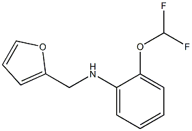 2-(difluoromethoxy)-N-(furan-2-ylmethyl)aniline Struktur