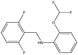 2-(difluoromethoxy)-N-[(2,6-difluorophenyl)methyl]aniline Struktur