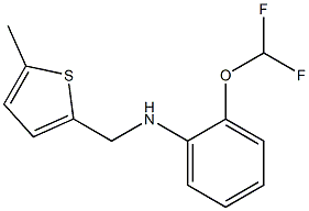 2-(difluoromethoxy)-N-[(5-methylthiophen-2-yl)methyl]aniline Struktur