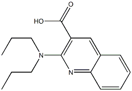 2-(dipropylamino)quinoline-3-carboxylic acid Struktur