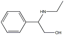 2-(ethylamino)-2-phenylethan-1-ol Struktur