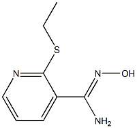 2-(ethylsulfanyl)-N'-hydroxypyridine-3-carboximidamide Struktur