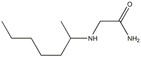 2-(heptan-2-ylamino)acetamide Struktur