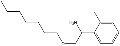 2-(heptyloxy)-1-(2-methylphenyl)ethan-1-amine Struktur