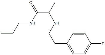 2-{[2-(4-fluorophenyl)ethyl]amino}-N-propylpropanamide Struktur