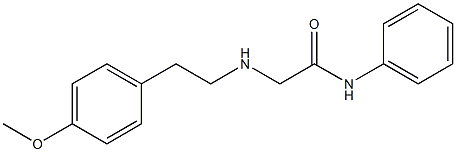 2-{[2-(4-methoxyphenyl)ethyl]amino}-N-phenylacetamide Struktur