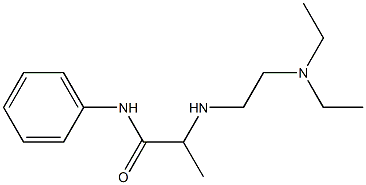 2-{[2-(diethylamino)ethyl]amino}-N-phenylpropanamide Struktur