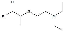 2-{[2-(diethylamino)ethyl]thio}propanoic acid Struktur