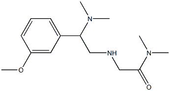 2-{[2-(dimethylamino)-2-(3-methoxyphenyl)ethyl]amino}-N,N-dimethylacetamide Struktur