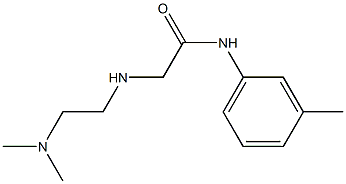 2-{[2-(dimethylamino)ethyl]amino}-N-(3-methylphenyl)acetamide Struktur