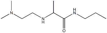 2-{[2-(dimethylamino)ethyl]amino}-N-propylpropanamide Struktur