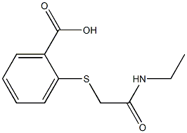 2-{[2-(ethylamino)-2-oxoethyl]thio}benzoic acid Struktur