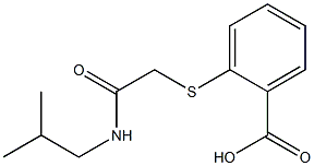 2-{[2-(isobutylamino)-2-oxoethyl]thio}benzoic acid Struktur