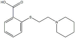 2-{[2-(piperidin-1-yl)ethyl]sulfanyl}benzoic acid Struktur