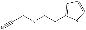 2-{[2-(thiophen-2-yl)ethyl]amino}acetonitrile Struktur