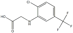 2-{[2-chloro-5-(trifluoromethyl)phenyl]amino}acetic acid Struktur