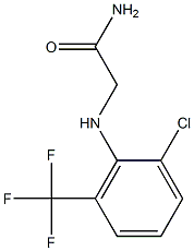 2-{[2-chloro-6-(trifluoromethyl)phenyl]amino}acetamide Struktur