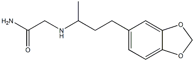 2-{[3-(1,3-benzodioxol-5-yl)-1-methylpropyl]amino}acetamide Struktur