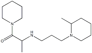 2-{[3-(2-methylpiperidin-1-yl)propyl]amino}-1-(piperidin-1-yl)propan-1-one Struktur