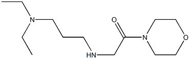 2-{[3-(diethylamino)propyl]amino}-1-(morpholin-4-yl)ethan-1-one Struktur