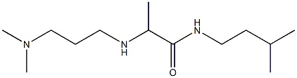 2-{[3-(dimethylamino)propyl]amino}-N-(3-methylbutyl)propanamide Struktur